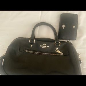 Coach bag and wallet.